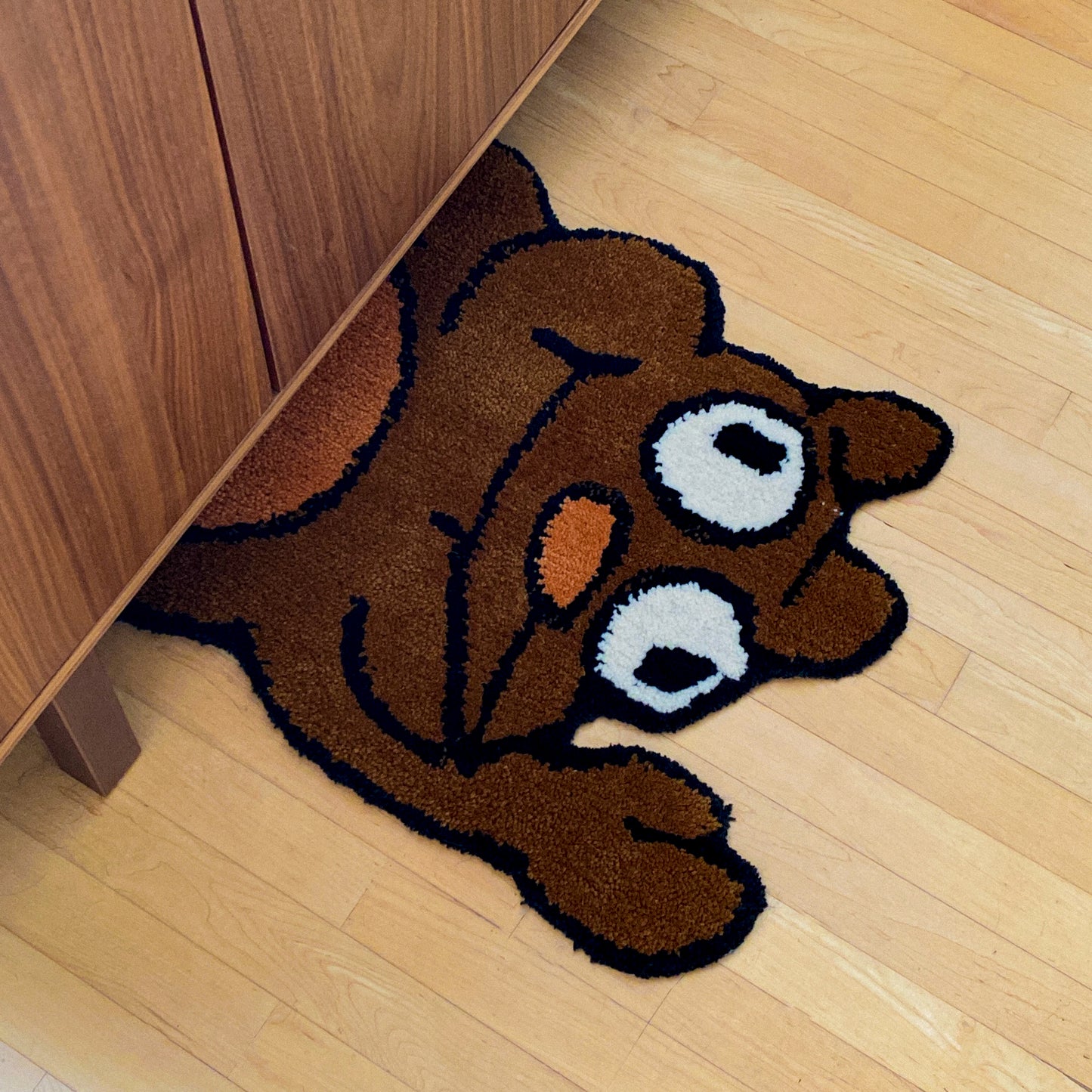 Waving Squirrel Rug: Limited Edition 1 of 1